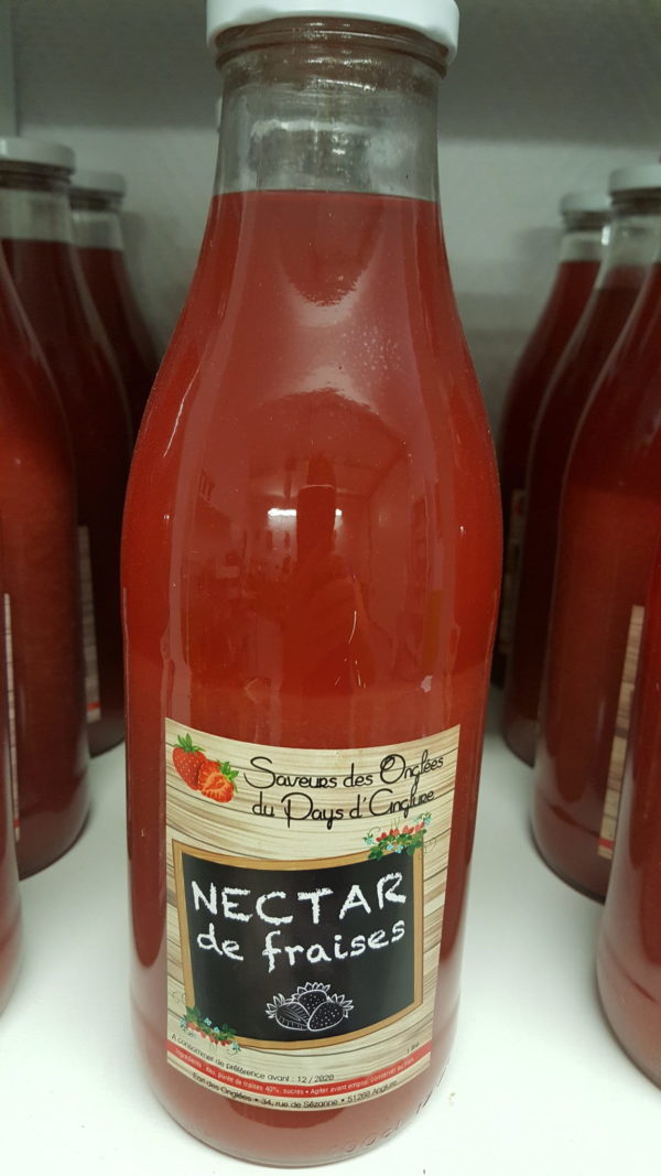 nectar de fraise 1 litre au-potager-de-becheret©