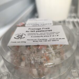 Fromage frais enrobé (environ 200g)