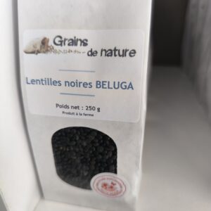 Lentilles noires Beluga